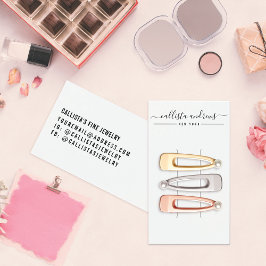 Tarjeta de visualización de clips de guiones blanc