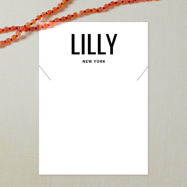 Tarjeta de visualización de collar blanco negro si (Subido por el creador)