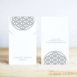 Tarjeta de visualización de collar ・ Blume platead