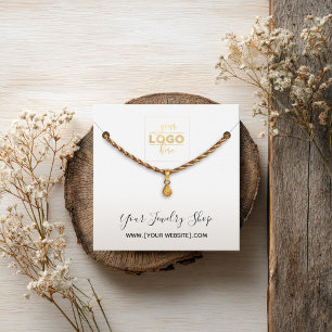 Tarjeta de visualización de collar con logotipo bl
