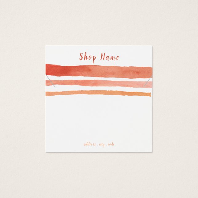 Tarjeta de visualización de collar cuadrado o puls (Anverso)