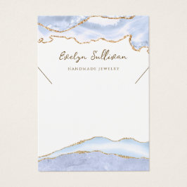 tarjeta de visualización de collar de agendas azul