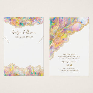 Tarjeta de visualización de collar de diseño óptic