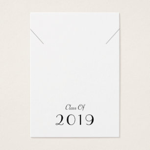 Tarjeta de visualización de collar de graduados de