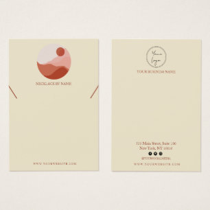 Tarjeta de visualización de collar de Ilustracion 