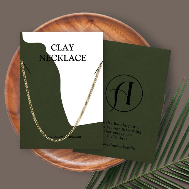 Tarjeta de visualización de collar de joyas con lo (Subido por el creador)