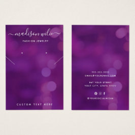 Tarjeta de visualización de collar de joyas de Mod