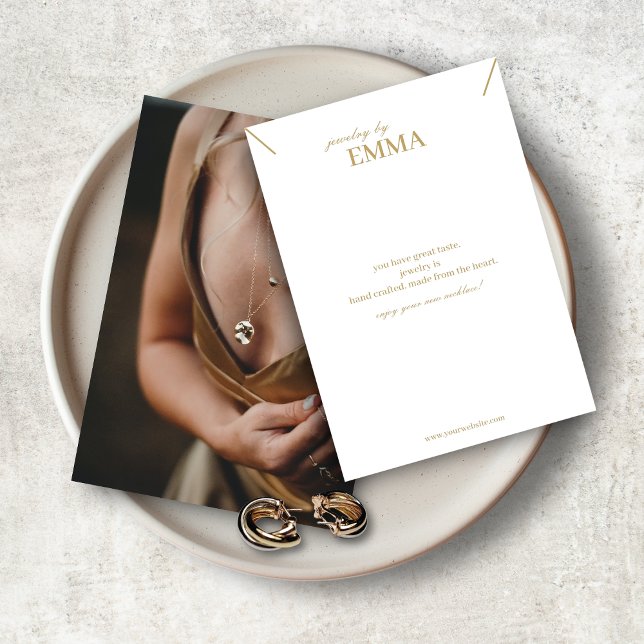 Tarjeta de visualización de collar de joyas fotogr (Subido por el creador)