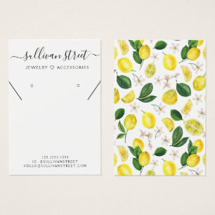 Tarjeta de visualización de collar de lemons Earra