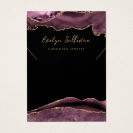 Tarjeta de visualización de collar de malva negra