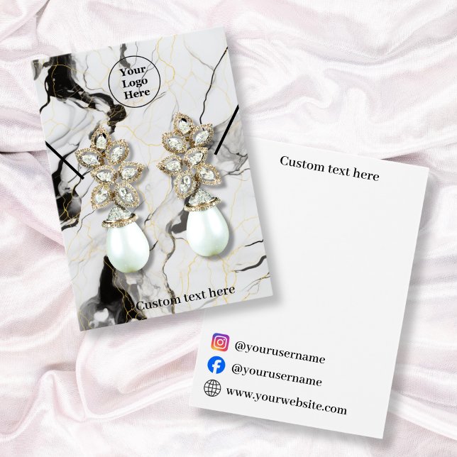 Tarjeta de visualización de collar de mármol blanc (Subido por el creador)