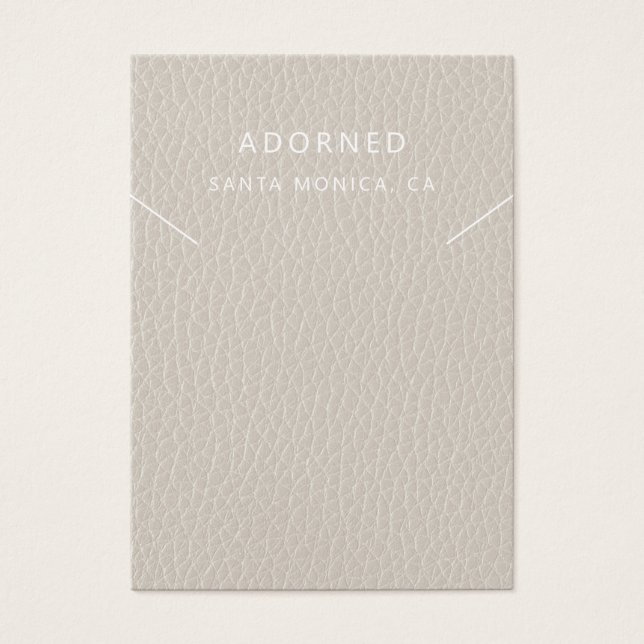 Tarjeta de visualización de collar de Moda de cuer (Frente)