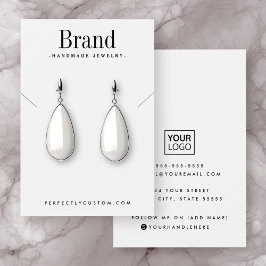 Tarjeta de visualización de collar de pendientes b