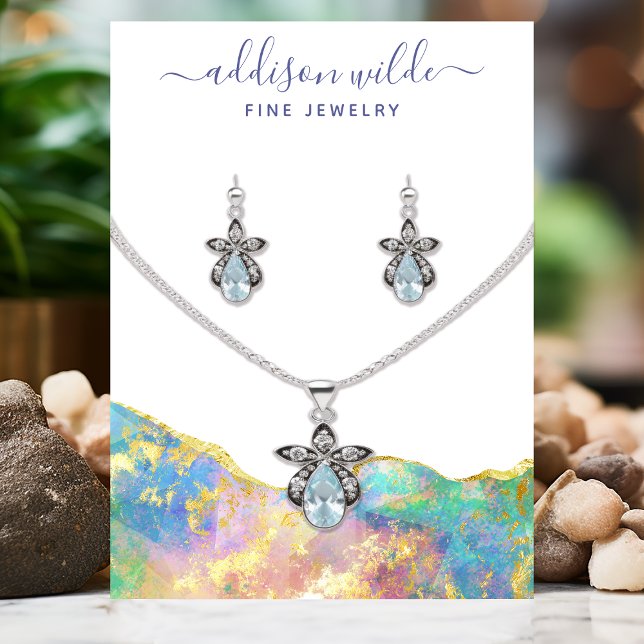 Tarjeta de visualización de collar de piedras prec (Subido por el creador)