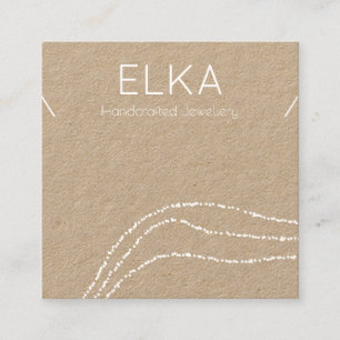 Tarjeta de visualización de collar de puntos blanc