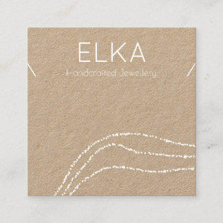 Tarjeta de visualización de collar de puntos blanc