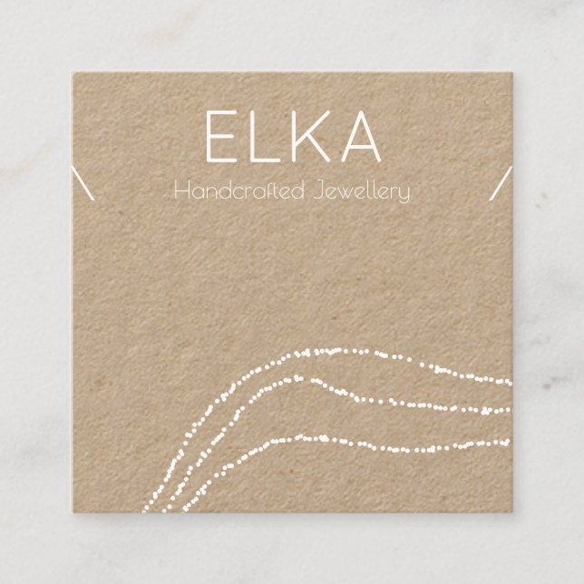 Tarjeta de visualización de collar de puntos blanc (Anverso)