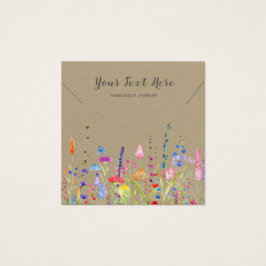 Tarjeta de visualización de collar ・ Flores salvaj