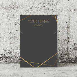 Tarjeta de visualización de collar geométrico kint