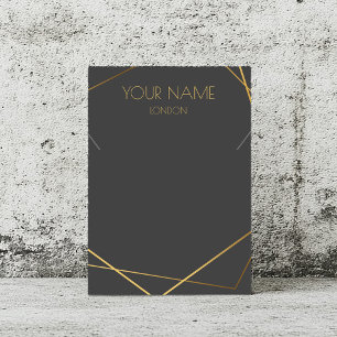 Tarjeta de visualización de collar geométrico kint