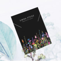 Tarjeta de visualización de collar ・ Logo de flore