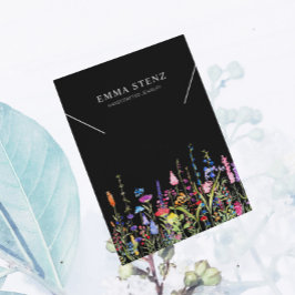 Tarjeta de visualización de collar ・ Logo de flore