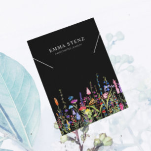 Tarjeta de visualización de collar ・ Logo de flore