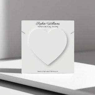 Tarjeta de visualización de collar minimalista del