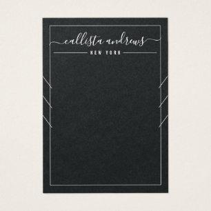 Tarjeta de visualización de collar múltiple cursiv