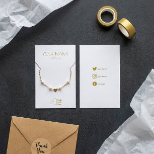 Tarjeta de visualización de collar o pulsera de co
