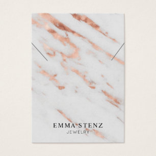 Tarjeta de visualización de collar ・ Oro Rosa en m