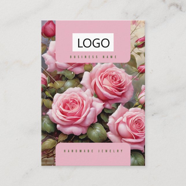 Tarjeta de visualización de collar para rosas de j (Anverso)