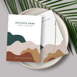 Tarjeta de visualización de collares de Boho resum