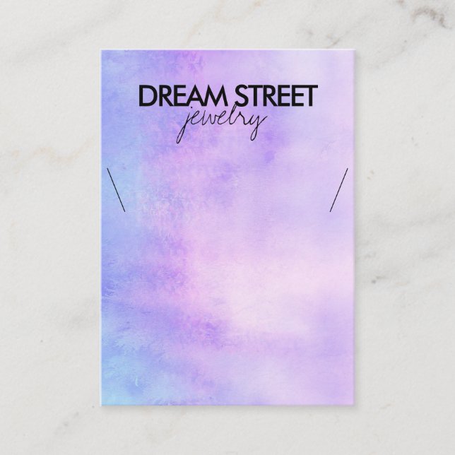 Tarjeta de visualización de collares de color de a (Anverso)