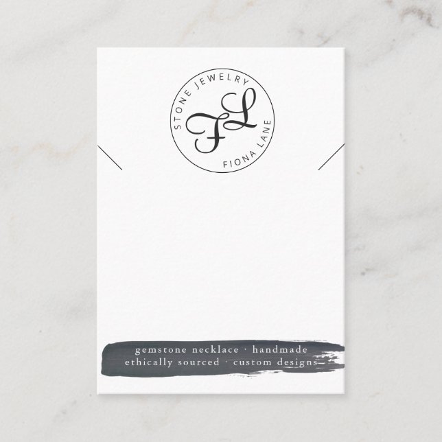 Tarjeta de visualización de collares de color de a (Anverso)