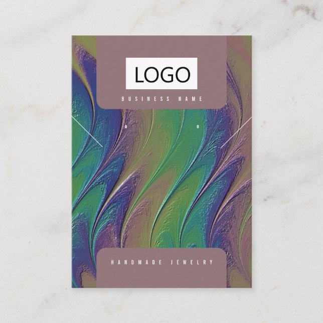 Tarjeta de visualización de collares de joyas arco (Anverso)