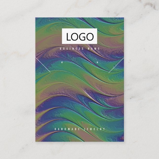 Tarjeta de visualización de collares de joyas arco (Anverso)