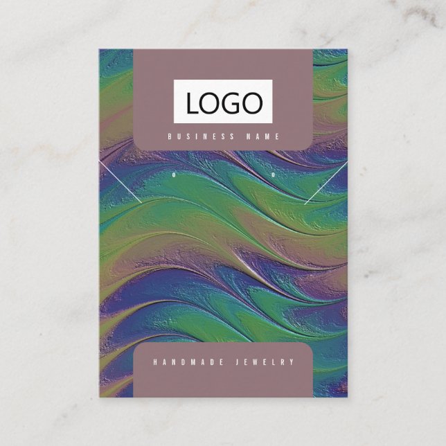 Tarjeta de visualización de collares de joyas arco (Anverso)