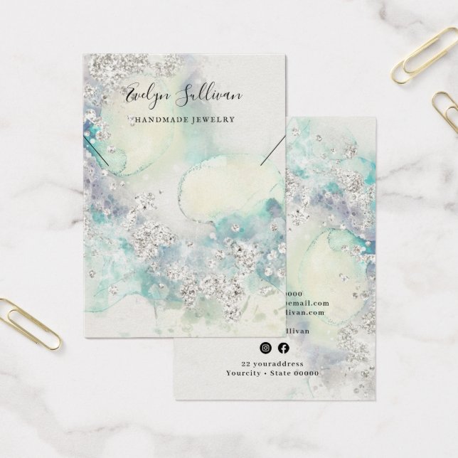 tarjeta de visualización de collares de purpurina  (Oficina)