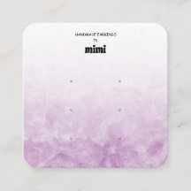 Tarjeta de visualización de color de agua morado