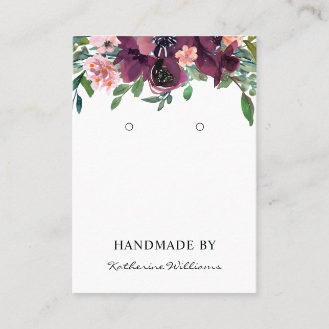 Tarjeta de visualización de derivación | Floral de (Anverso)