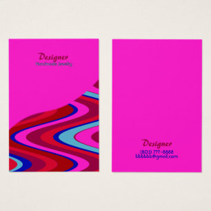 Tarjeta de visualización de diseño de color rojo-m