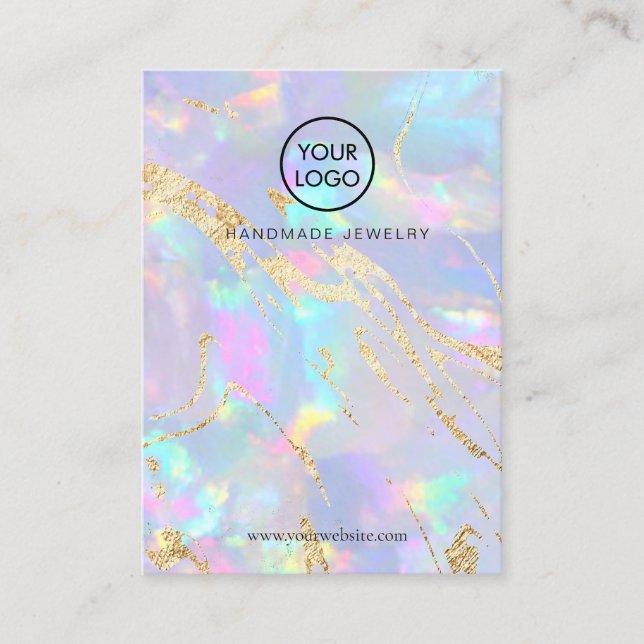 tarjeta de visualización de diseño de textura opal (Anverso)