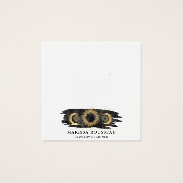 Tarjeta de visualización de estrellas de luna de s (Anverso)