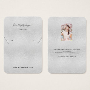 Tarjeta de visualización de fotografías de joyas d