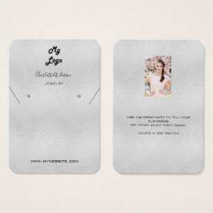 Tarjeta de visualización de fotografías de joyas d