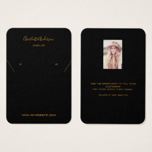 Tarjeta de visualización de fotografías de joyas d