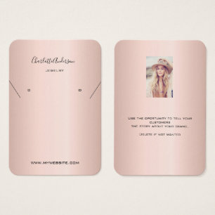 tarjeta de visualización de fotografías de joyas d