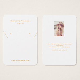 Tarjeta de visualización de fotografías de joyas d