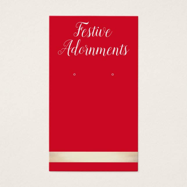 Tarjeta de visualización de ganancia de Navidades  (Frente)